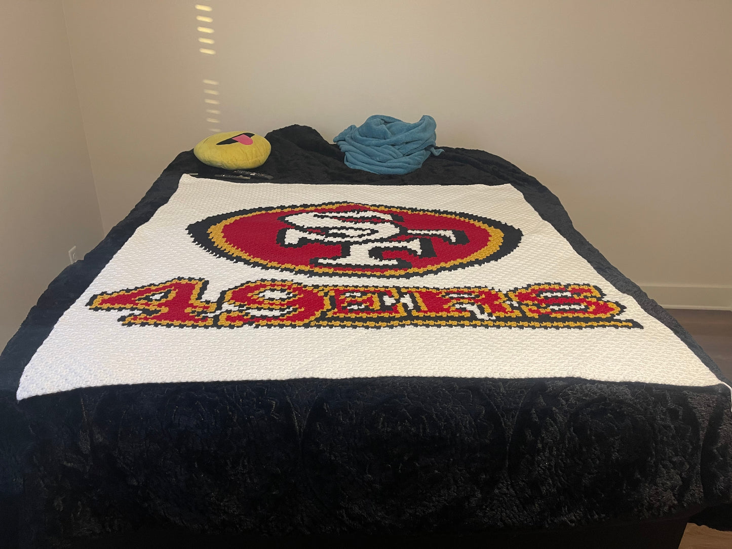 49ers Inspo throw blanket